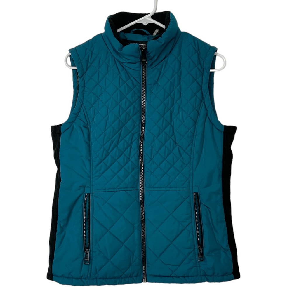 Andrew Marc green quilted vest
